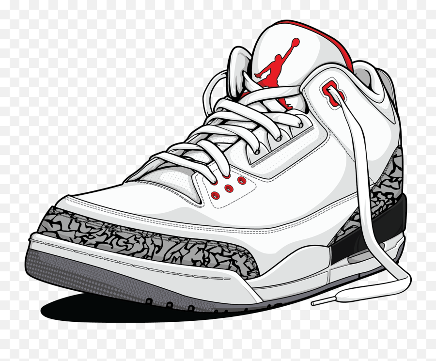 Jordan Line Drawing Transparent Png Clipart Free Download - Jordan Shoes Stickers Emoji,Emoji Shoes Jordans