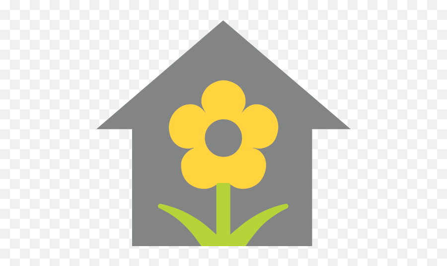 House With Garden Emoji For Facebook - Drawing Flowers With Color,Garden Emoji