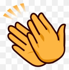 Hand Emoji Clipart - Clapping Hands Transparent,Raised Hand Emoji