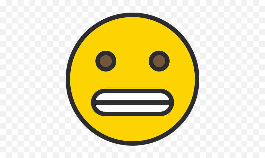 Grimacing Face Emoji Icon Of Colored Outline Style - Smiley,Zany Emoji