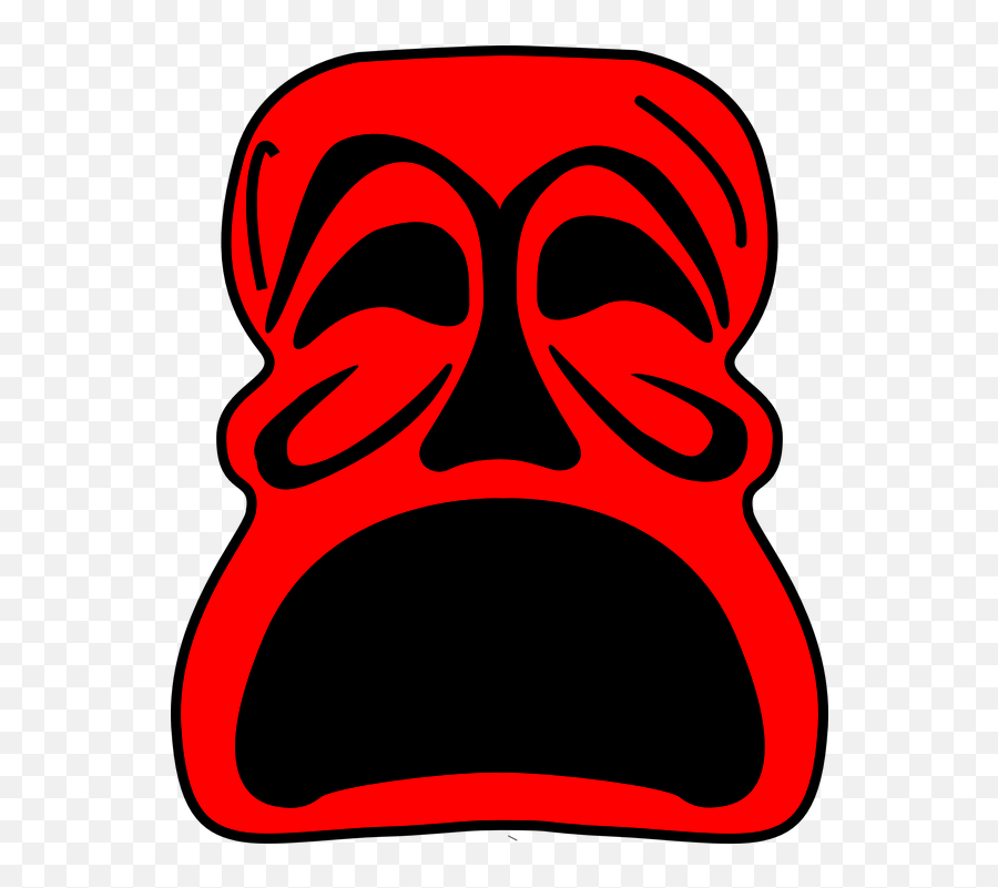Free Demon Devil Vectors - Sad Mask Emoji,Superman Emoticon