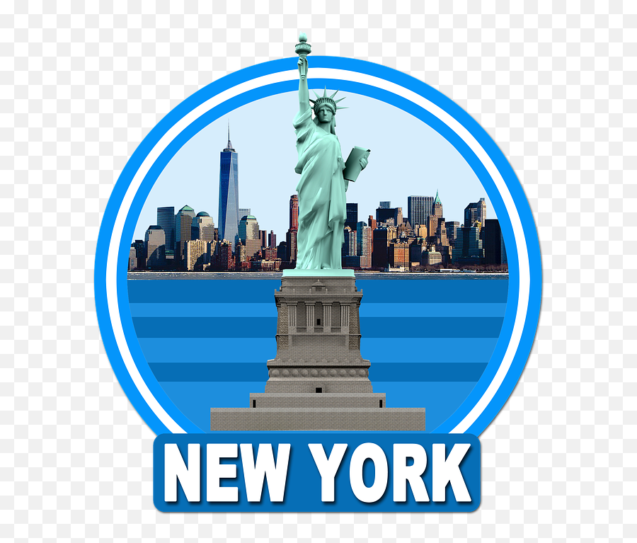 New York Ny The Statue Of Liberty - Statue Of Liberty New York Logo Emoji,New York City Emoji
