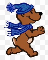 Active Animal Anthropomorphized Animals - Running Bear Clipart Png Emoji,Dancing Bear Emoji