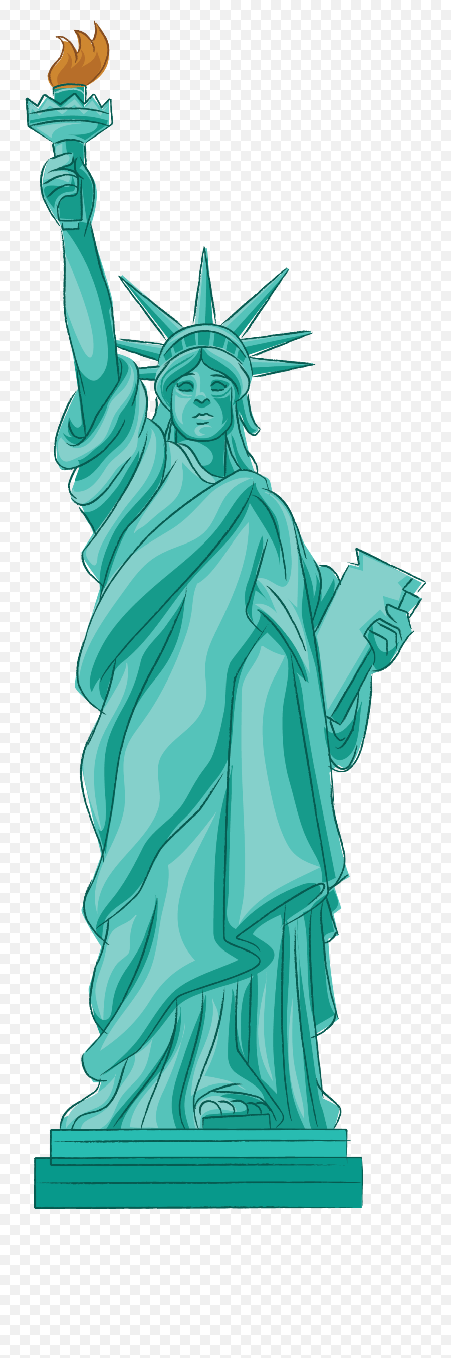 Statue Of Liberty Head Clipart - Statue Of Liberty Animated Emoji,Liberty Emoji