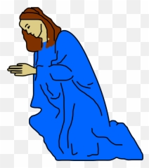 Woman Praying Worshipping Female Lady - Mary Clip Art Emoji