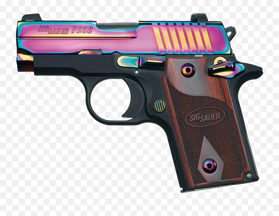 Pistols - Rainbow Sig Sauer P238 Emoji,Reverse Gun Emoji
