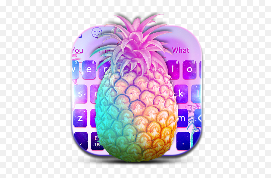 Vibrant Pineapple Galaxy Keyboard - Clipart Image Of Pineapple Emoji,Emojis Pineapple