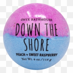 Onyx Bathhouse Down The Shore Peach U0026 Sweet Raspberry Bath - Circle Emoji,Bomb Emoji