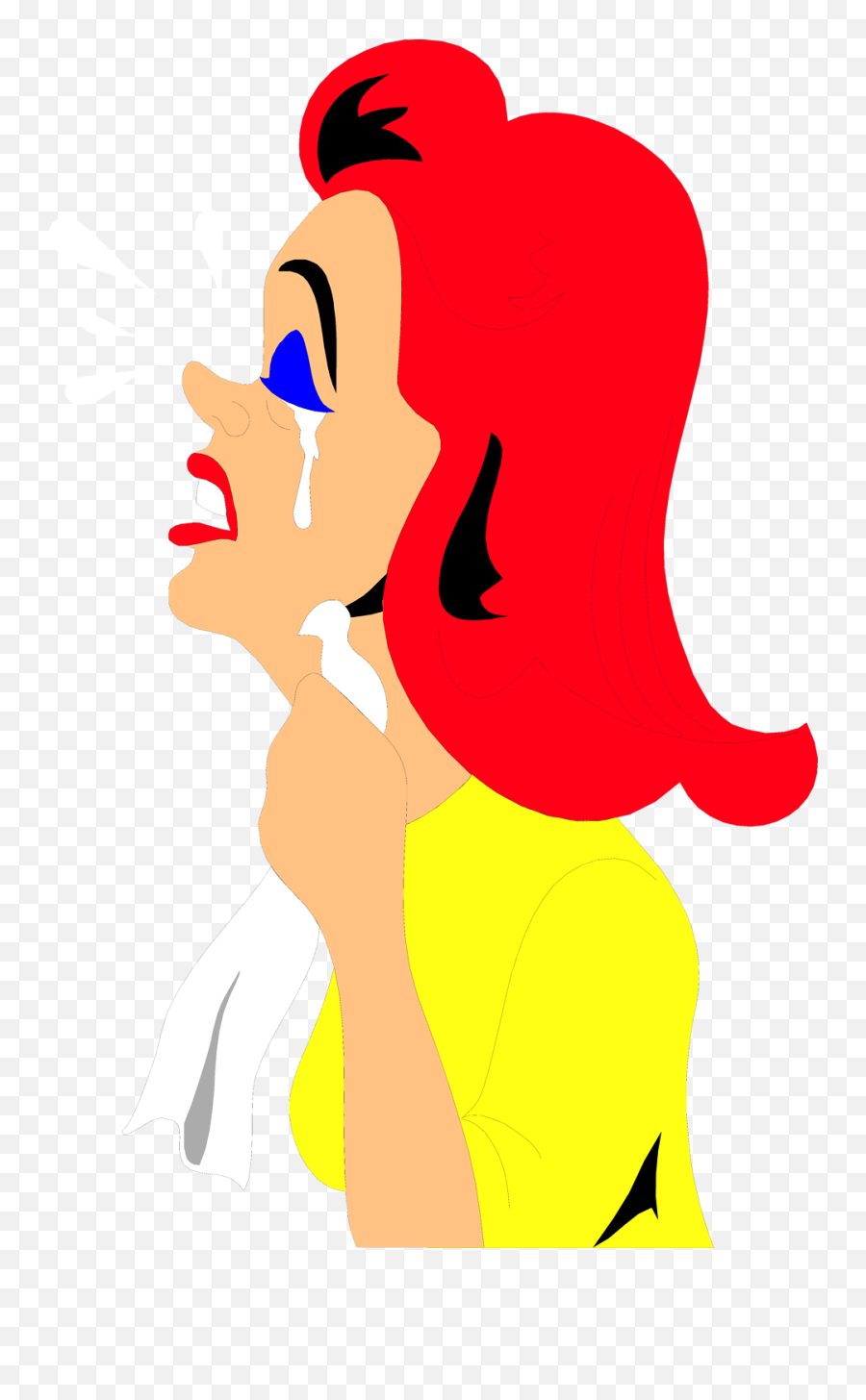 Crying Clipart Transparent - Clip Art Woman Crying Emoji,Weeping Emoji