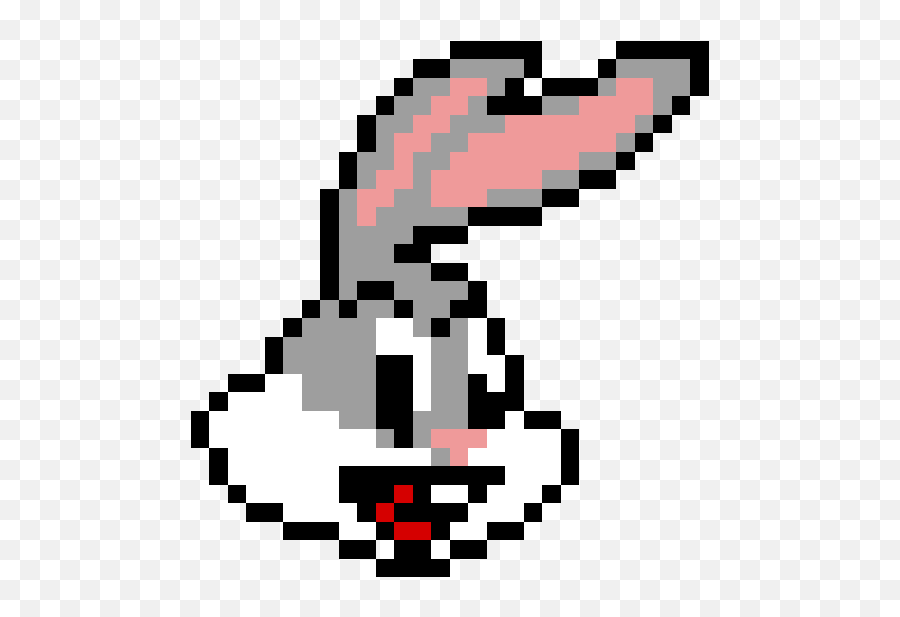 Pixilart - Scared Emoji By Be83 Bugs Bunny Pixel Art,Bunny Text Emoji