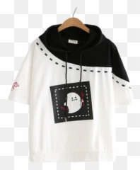 Pull Kawaii Mj Franko - Short Sleeve Hoodie Girl Emoji,Bottoming Emoji