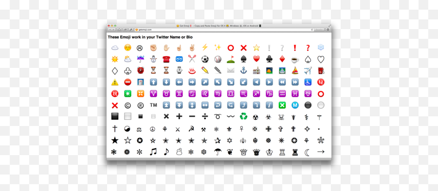 Emoji Blog How To Save Emoji In Your Twitter Name - Emojis You Can Use,Emoji Names