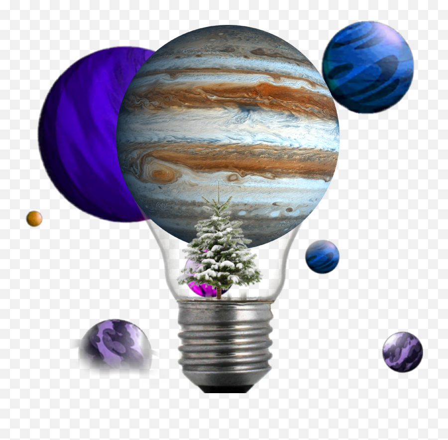 Planet Planets Jupiter - Light Bulb Emoji,Jupiter Emoji
