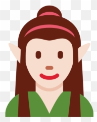 u200d Woman Elf Emoji with Light Skin Tone Meaning and - Cartoon