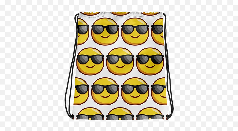 Cool Emoji Drawstring Bag Kcd - Clip Art,Emoji Glass