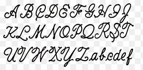 Script Alphabet Cursive - Gothic Style Font Emoji
