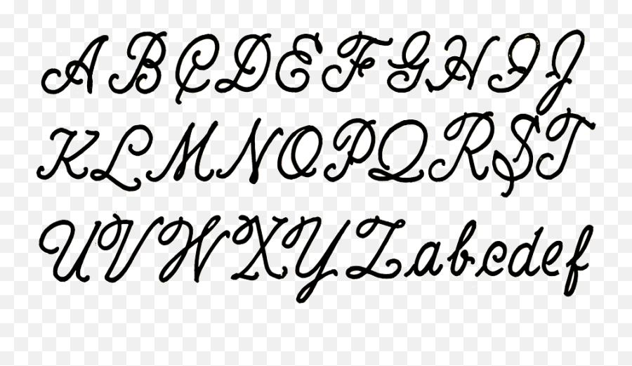 Script Alphabet Cursive - Alphabet Gothic Style Gothic Font Emoji,Cursive Emoji