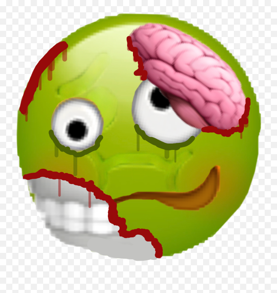 Art Zombie Emoticone Owndesign Sticker By Elenass6 - Cccp Emoji,Zombie Emoji