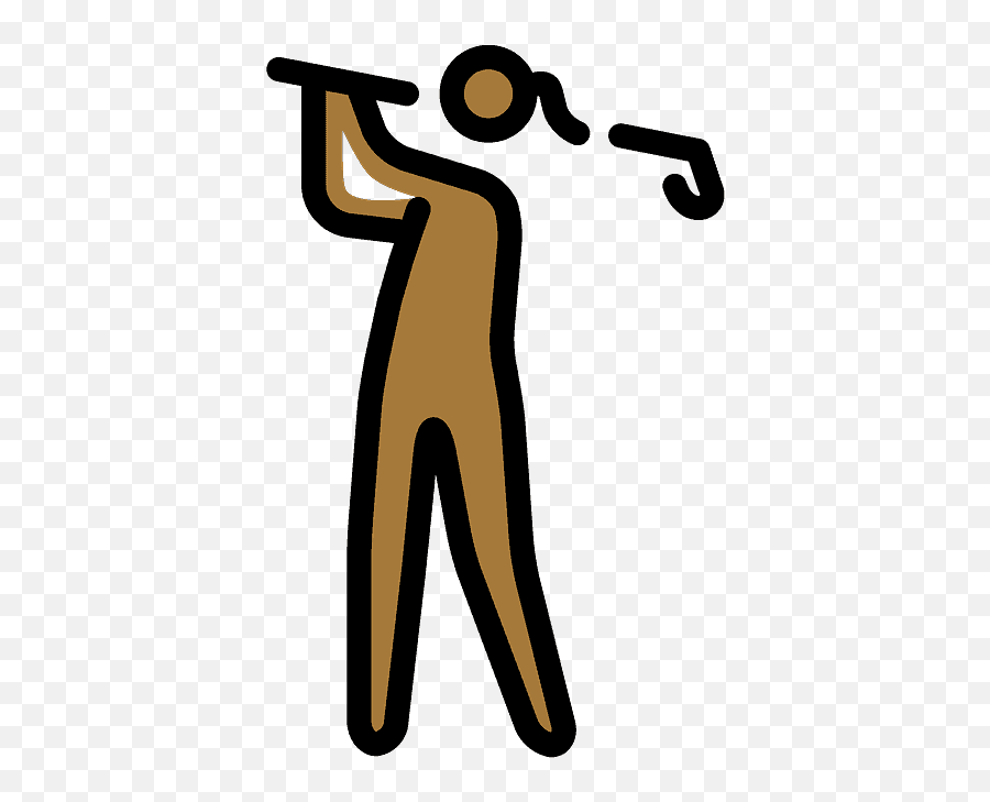 Woman Golfing Emoji Clipart - Golf,Golf Emoji
