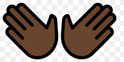 Open Hands Emoji Clipart - Language