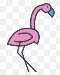 Greater Flamingo Clipart - Girly Emoji,Pink Flamingo Emoji