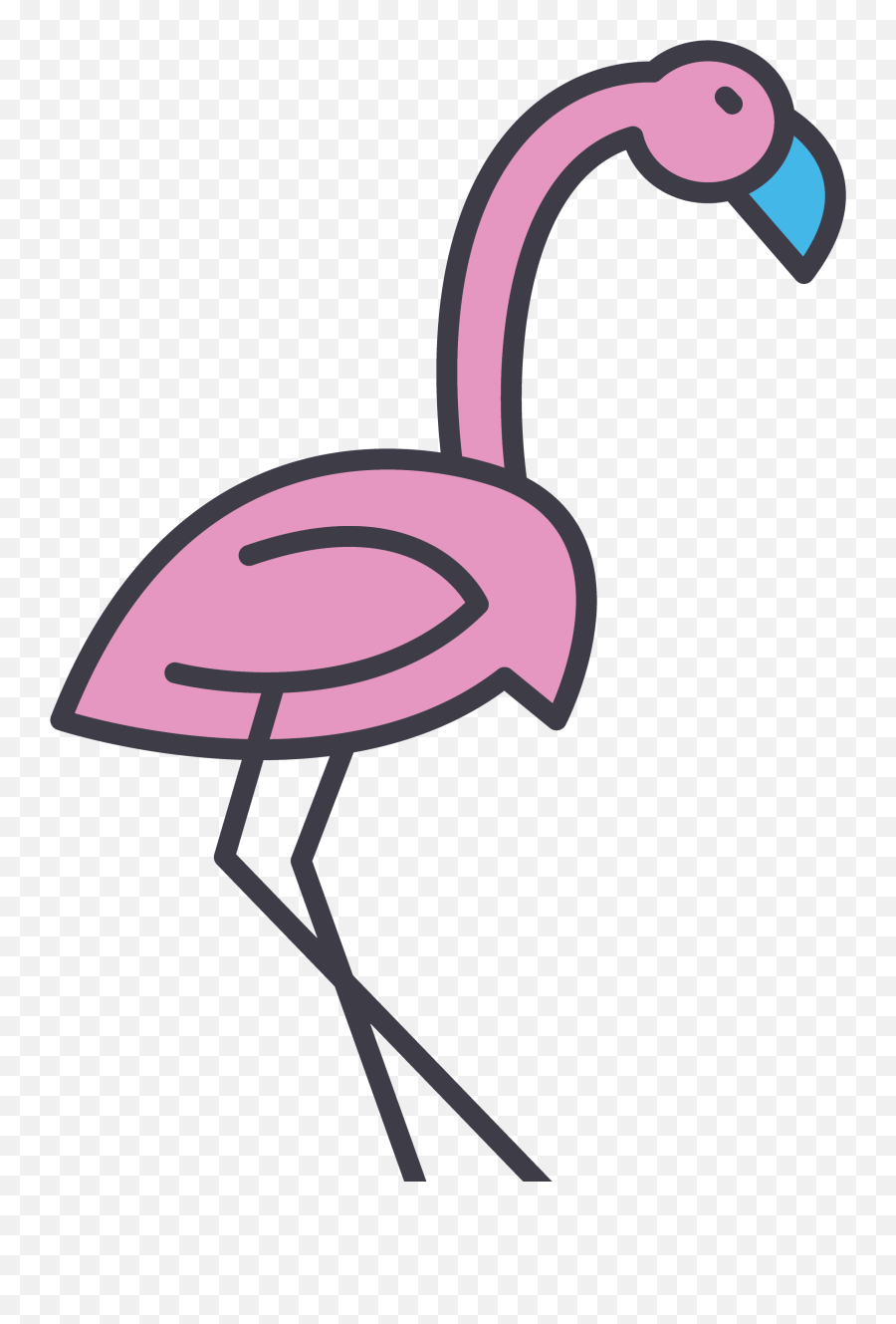 Greater Flamingo Clipart - Girly Emoji,Pink Flamingo Emoji