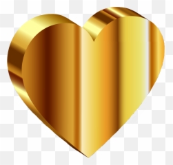 Golden Gold Goldenheart Goldheart Heart Goldaesthetic - Golden Heart Transparent Image Background Emoji,Golden Heart Emoji