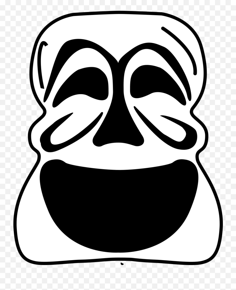 Goalie Mask Simple Outline Png Svg Clip Art For Web - Theatre Mask Sad Clipart Emoji,Ski Mask Emoji