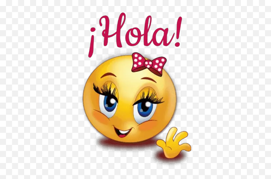Emoji Girl - Happy,Hola Emoji