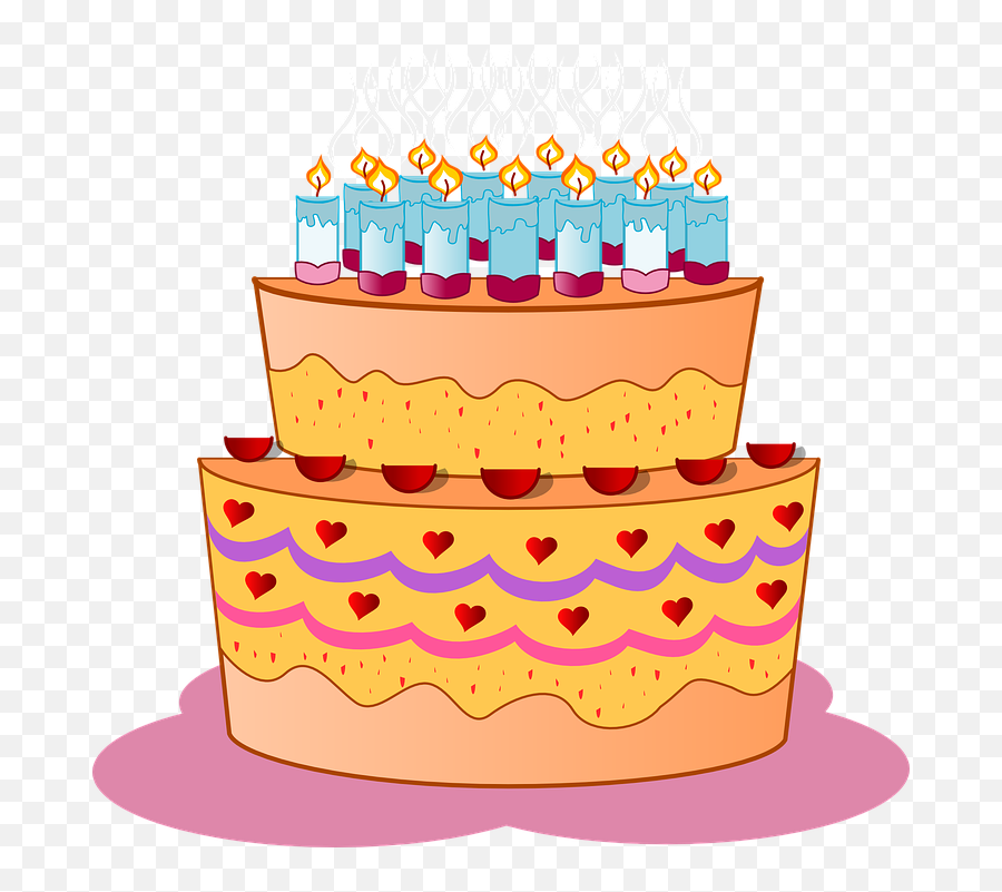 Free Anniversary Birthday Vectors - Birthday Cake Clip Art Emoji,Emoji Birthday Cake