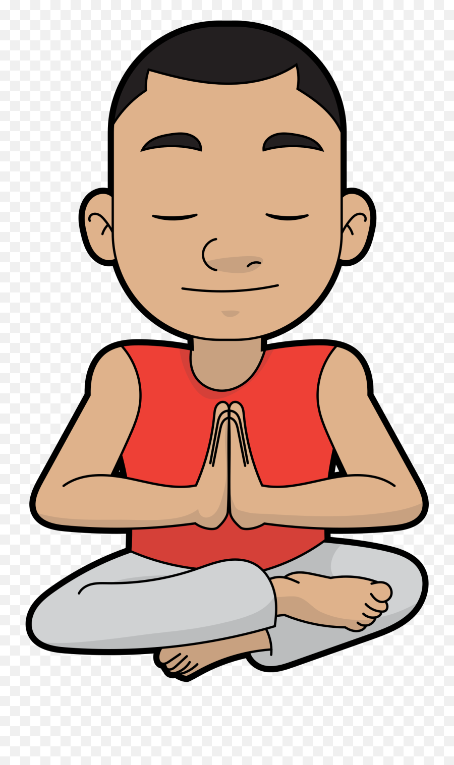 Meditation Man Png - Meditating Man Png Cartoon Emoji,Meditate Emoji