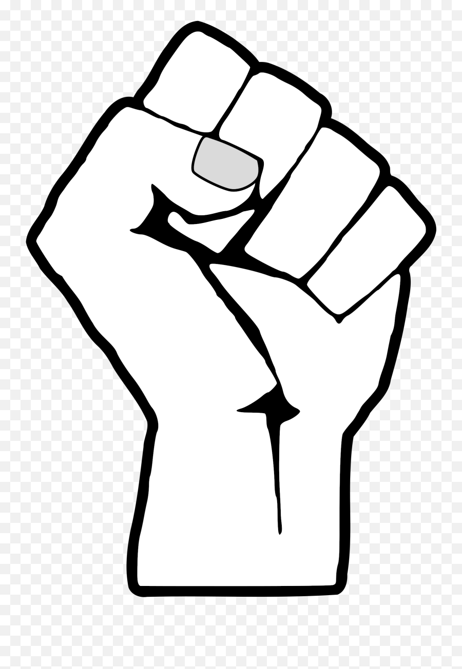 Finger Clipart Fist Finger Fist - Black Power Fist White Emoji,Bro Fist Emoji