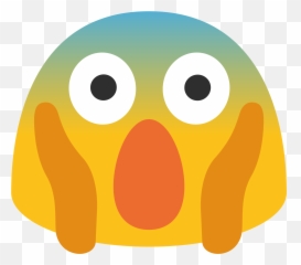 Fear Clipart Fear Emoji Fear Fear Emoji Transparent Free - Face Screaming In Fear Emoji Android,Blob Emojis
