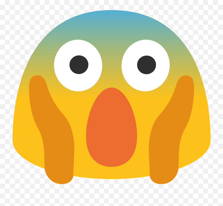 Fear Clipart Fear Emoji Fear Fear Emoji Transparent Free - Face Screaming In Fear Emoji Android,Blob Emojis