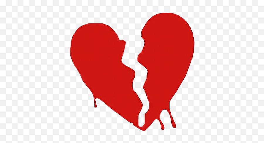 Broken Melting Heart Red Brokenheart - Heart Emoji,Melting Heart Emoji