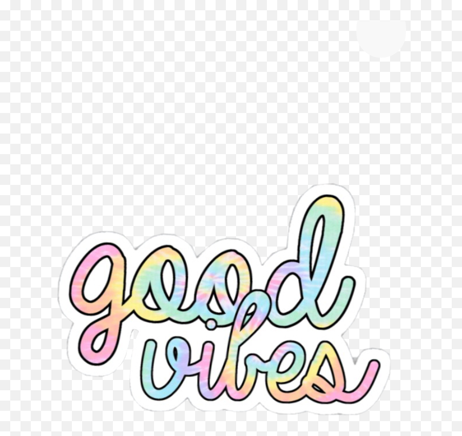 Cute Pretty Goodvibes Good Vibes - Tie Dye Good Vibes Sticker Emoji,Good Vibes Emoji