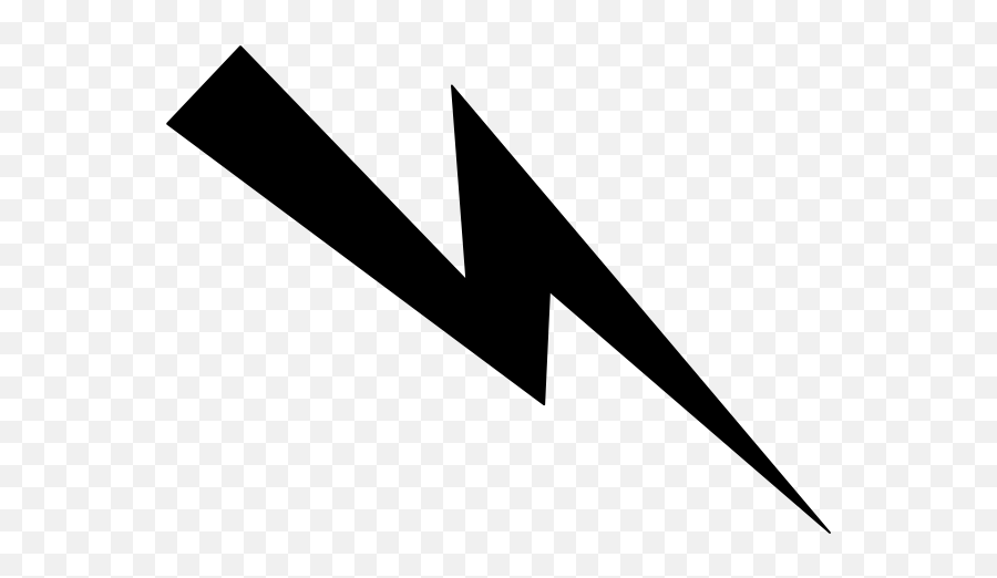 Thunder Lightning Bolt Vector Clip Art - Black Lightning Clip Art Emoji,Thunder Emoji