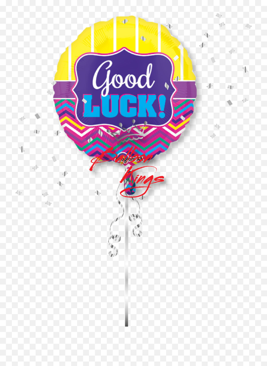 Good Luck Chevron - Good Luck Balloon Png Emoji,Emoji For Good Luck