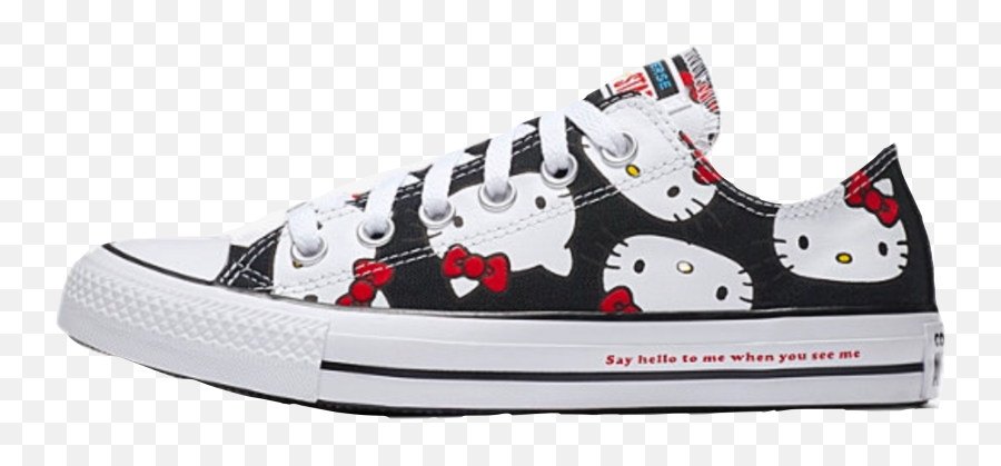 Sticker Shoe Shoes Converse Hellokitty - Converse All Star Hello Kitty Emoji,Black Emoji Shoes