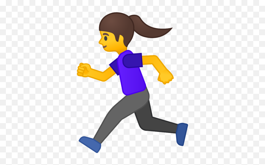 Woman Running Emoji - Running Emoticon Png,Running Emoticon