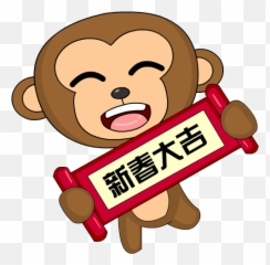 Chinese New Year Monkey - Cartoon Emoji