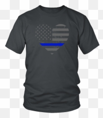 Thin Blue Line Valentines Day Police - Larry Bernandez Shirt Emoji