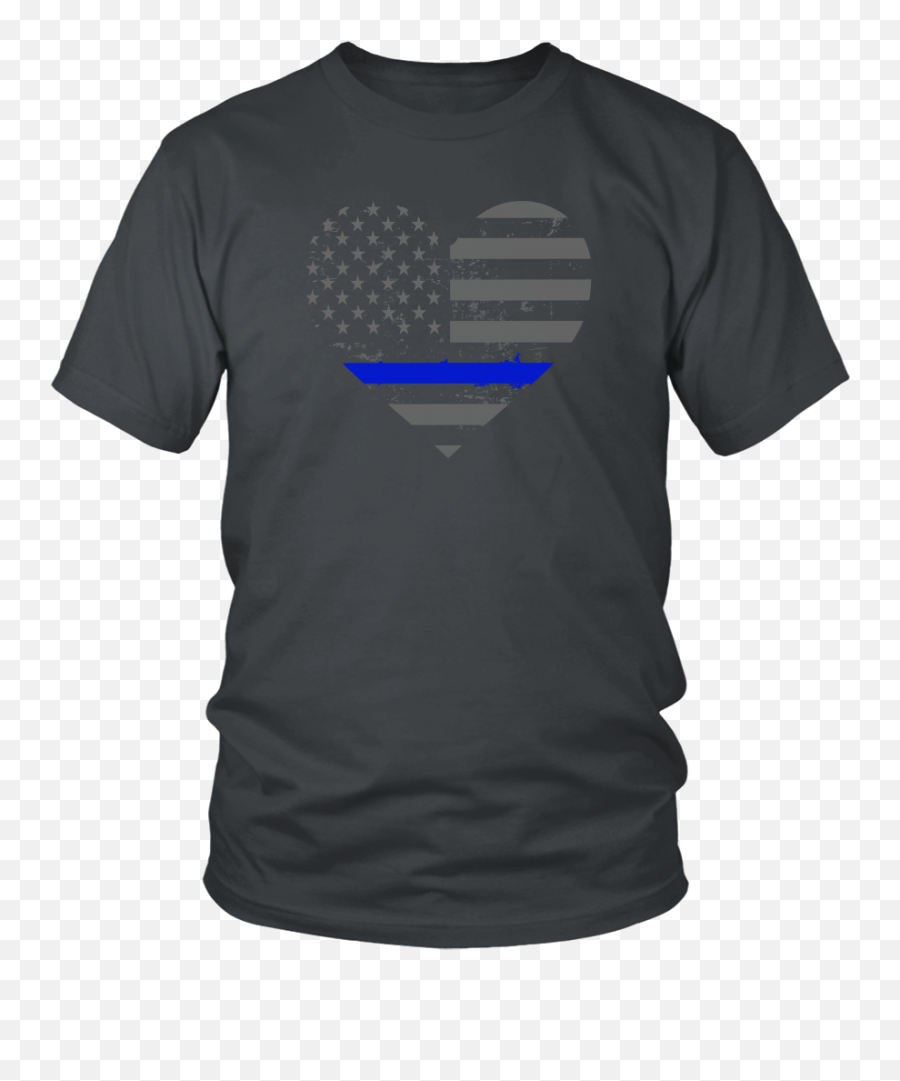 Thin Blue Line Valentines Day Police - Larry Bernandez T Shirt Emoji,Police Flag Emoji