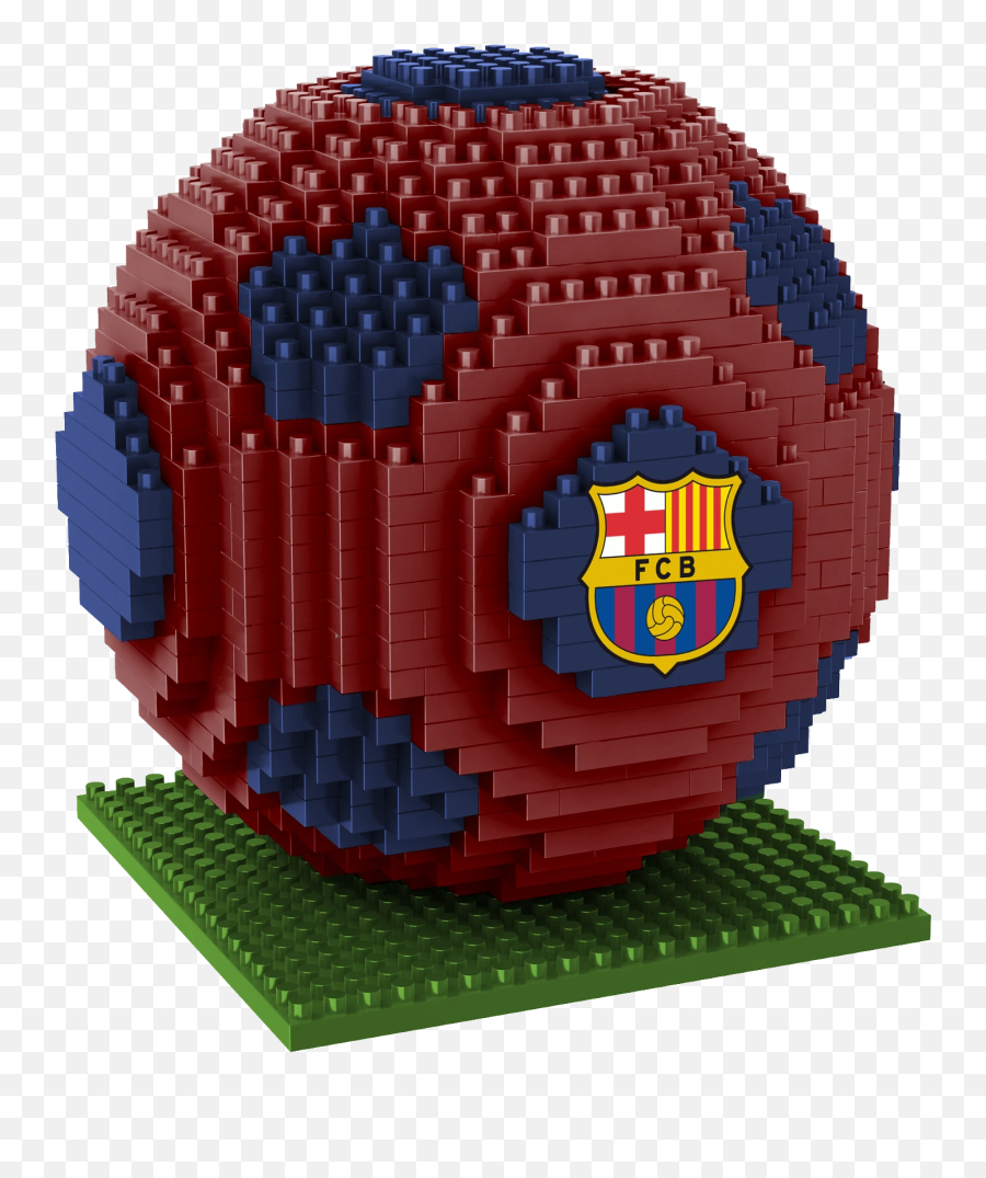 Brxlz Barcelona Fc Soccer Ball 3d Construction Toy - Barcelona Brxlz Emoji,Soccer Ball Emoji