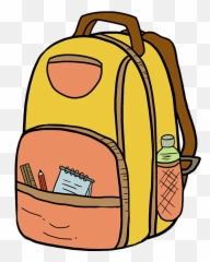 How To Draw A Backpack - Backpack Drawing Transparent Emoji,Emoji Bookbag