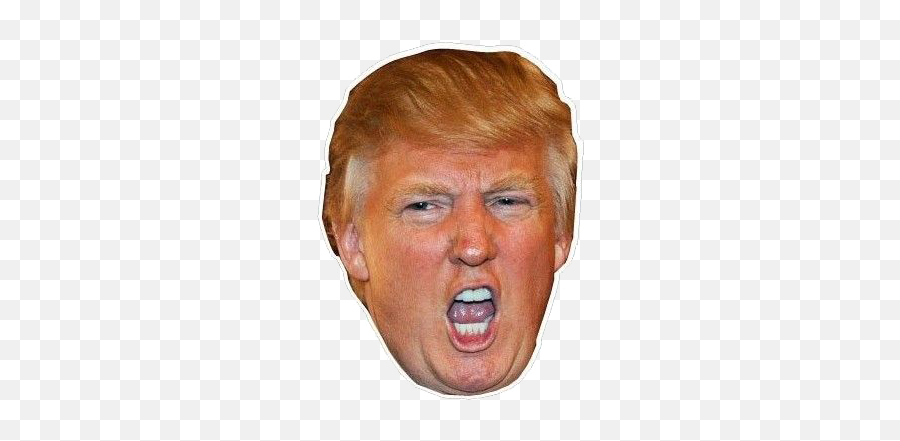 Donald Trump Head Fuck Yeah Png - Transparent Background Trump Face Emoji,Trump Emoji