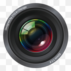 Camera lens sticker - TenStickers Lens Vector Emoji
