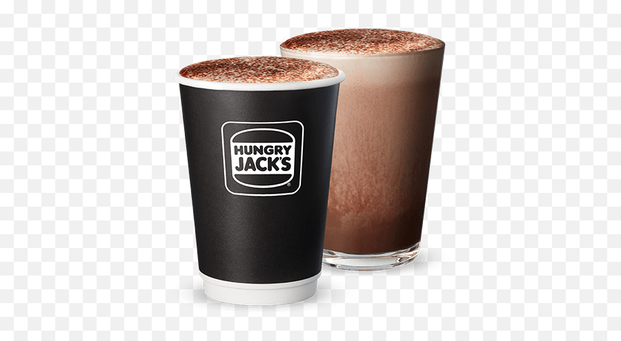 Cappuccino Latte Hot Chocolate - Hungry Jacku0027s Australia Hungry Jacks Emoji,Latte Emoji