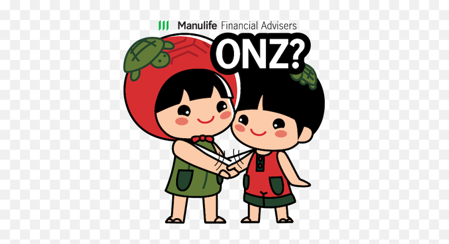 Manulife Fa X Angkukuehgirl By Ang Ku Kueh Girl Pte Ltd - Cartoon Emoji,Girls Holding Hands Emoji
