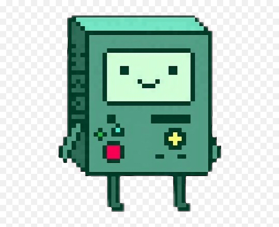 Interesting Art Bmo Adventure Sticker By Lakunets - Kids Pixel Art Emoji,Emoji Gas Station